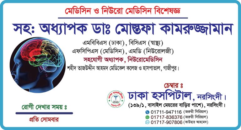 Unlocking Excellence in Neurological Care: Dr. Mostafa Kamruzzaman – The Best Neuro Medicine Doctor in Narsingdi